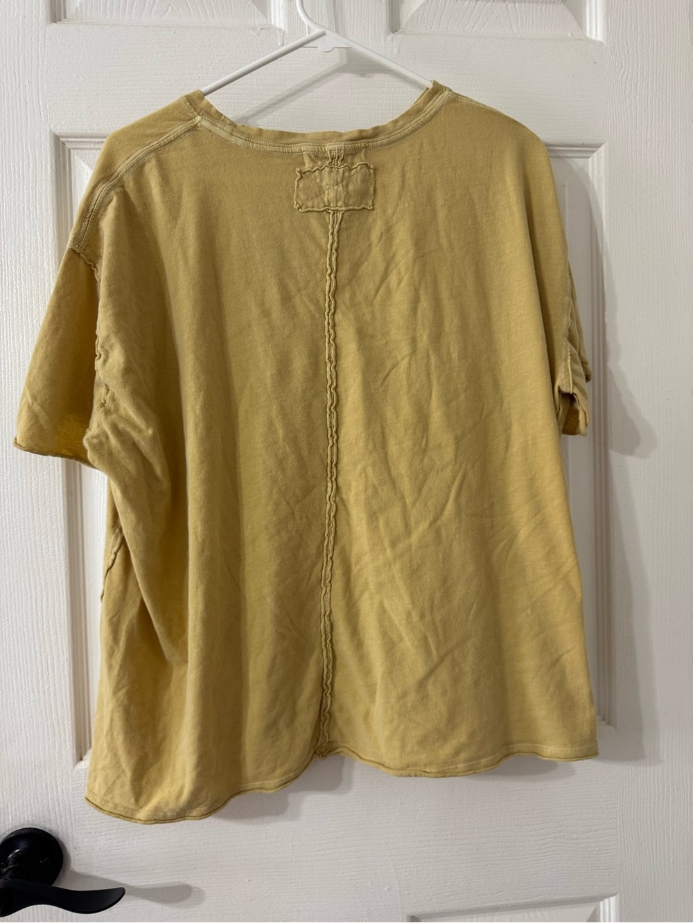 We The Free Washed Mustard Crewneck Tee - Picture 5 of 5
